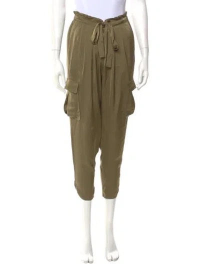 Pre-owned Ramy Brook Skinny Leg Pants In Green