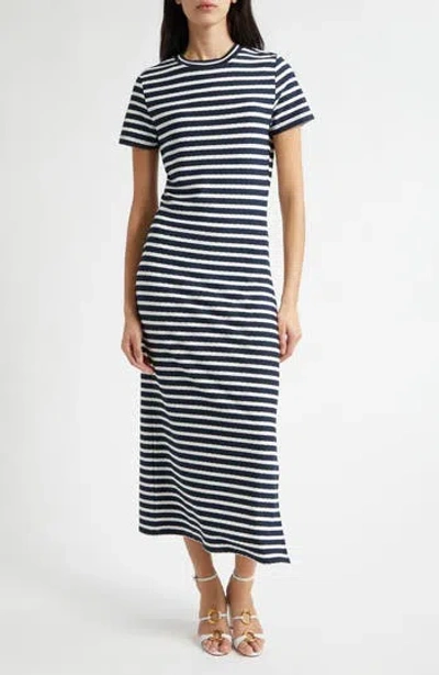Ramy Brook Skye Stripe Maxi Dress In Navy Stripe