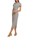 Ramy Brook Skye Stripe Short-sleeve Midi Dress In Spring Navy