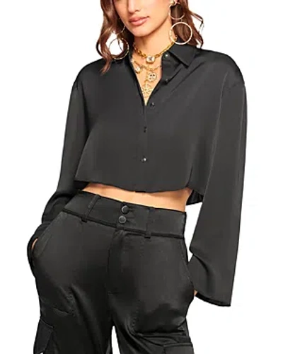 Ramy Brook Skyla Button Down Shirt In Black