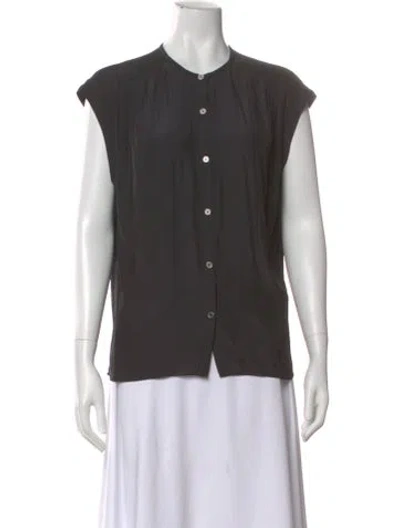 Pre-owned Ramy Brook Sleeveless Blouse In Gray