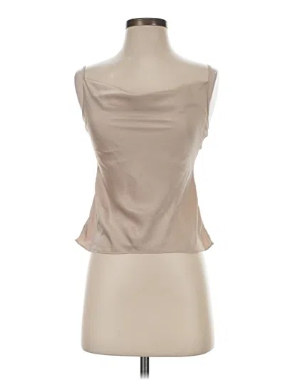 Pre-owned Ramy Brook Sleeveless Blouse In Tan