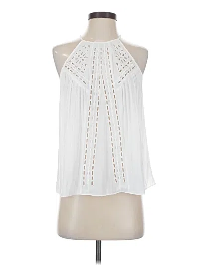 Pre-owned Ramy Brook Sleeveless Blouse In White