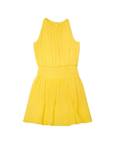 Ramy Brook Kids' Sleeveless Mini Dress In Yellow