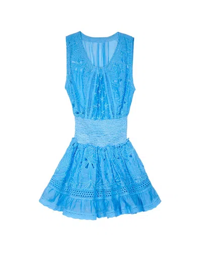 Ramy Brook Kids' Sleeveless Mini Dress In Blue