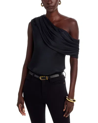 Ramy Brook Sol Asymmetric Sleeveless Top In Black
