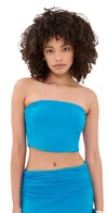 Ramy Brook Raya Solid Jersey Tube Top In Blue