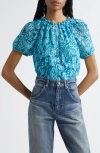 Ramy Brook Soraya Pleated Puff Sleeve Top