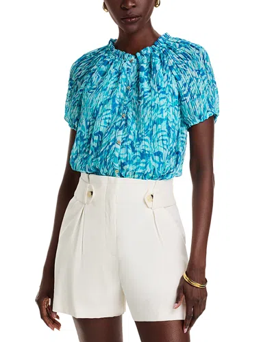 Ramy Brook Soraya Pleated Puff Sleeve Top