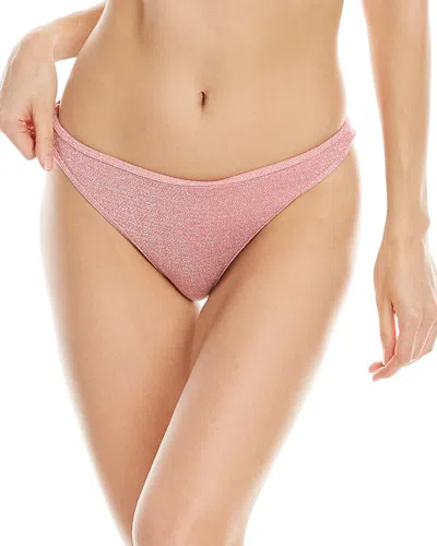 Ramy Brook Sparkle Knit Isla Bikini Bottom In Pink