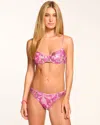 Ramy Brook Sparkle Mona Underwire Bikini Top In Pink Sparkle