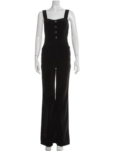 Pre-owned Ramy Brook Square Neckline Jumpsuit In Black