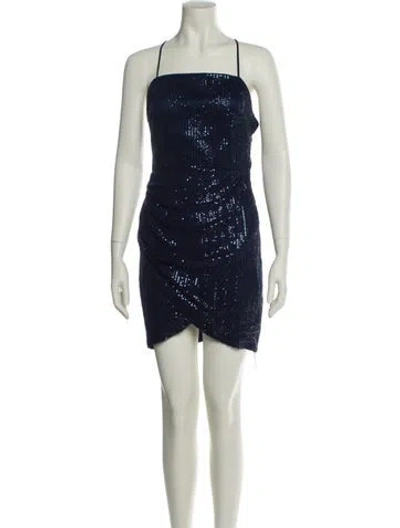 Pre-owned Ramy Brook Square Neckline Mini Dress W/ Tags In Multi