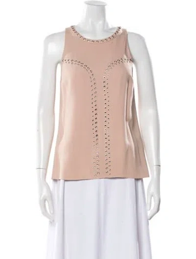 Pre-owned Ramy Brook Square Neckline Sleeveless Top In Pink