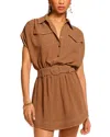 Ramy Brook Stitch Bees Belted Minidress In Brown