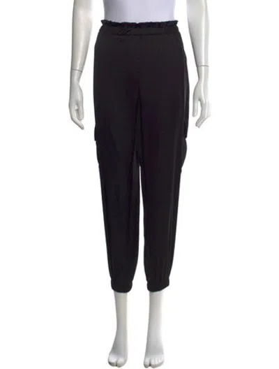 Pre-owned Ramy Brook Straight Leg Pants In Black/green