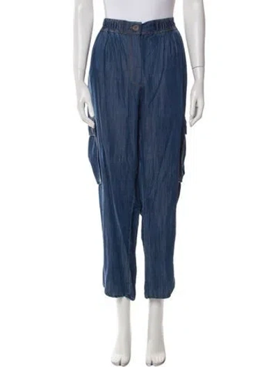 Pre-owned Ramy Brook Straight Leg Pants In Blue
