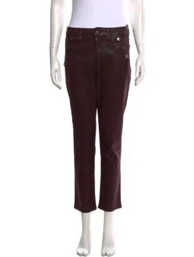 Pre-owned Ramy Brook Straight Leg Pants In Brown