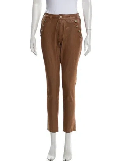 Pre-owned Ramy Brook Straight Leg Pants In Brown