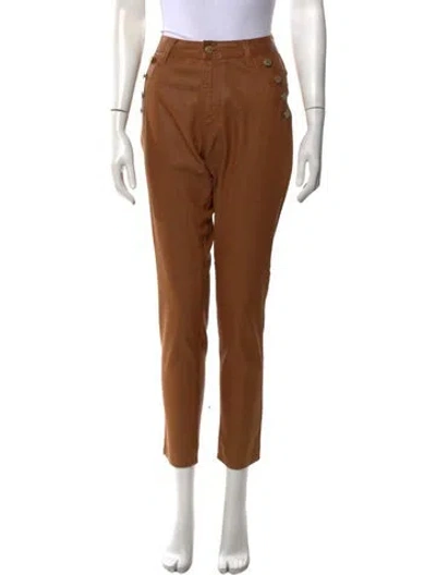 Pre-owned Ramy Brook Straight Leg Pants In Brown
