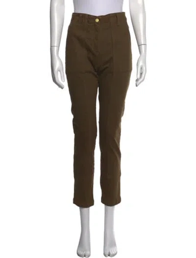 Pre-owned Ramy Brook Straight Leg Pants In Green