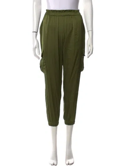 Pre-owned Ramy Brook Straight Leg Pants In Green