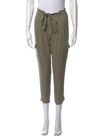 Pre-owned Ramy Brook Straight Leg Pants In Green