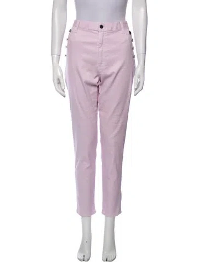 Pre-owned Ramy Brook Straight Leg Pants In Purple