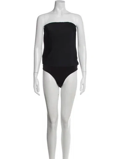 Pre-owned Ramy Brook Strapless Bodysuit W/ Tags In Black