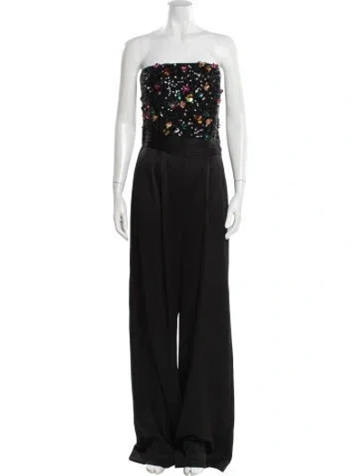 Pre-owned Ramy Brook Strapless Jumpsuit In Black