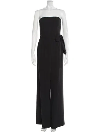 Pre-owned Ramy Brook Strapless Jumpsuit In Black