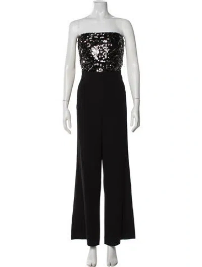 Pre-owned Ramy Brook Strapless Jumpsuit In Black