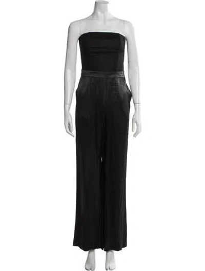 Pre-owned Ramy Brook Strapless Jumpsuit In Black