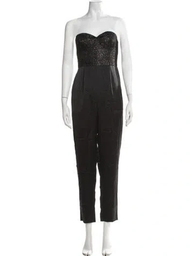 Pre-owned Ramy Brook Strapless Jumpsuit In Black