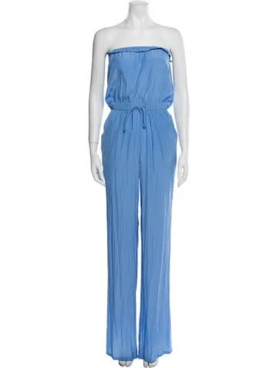 Pre-owned Ramy Brook Strapless Jumpsuit In Blue