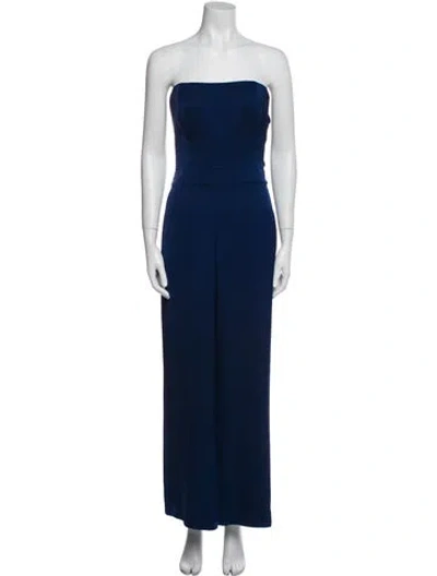 Pre-owned Ramy Brook Strapless Jumpsuit In Blue