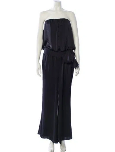 Pre-owned Ramy Brook Strapless Jumpsuit In Blue