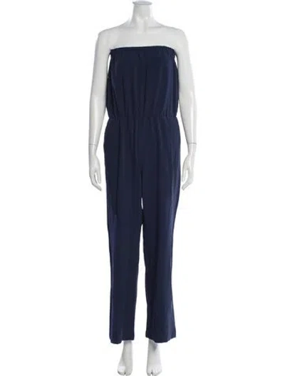 Pre-owned Ramy Brook Strapless Jumpsuit In Blue