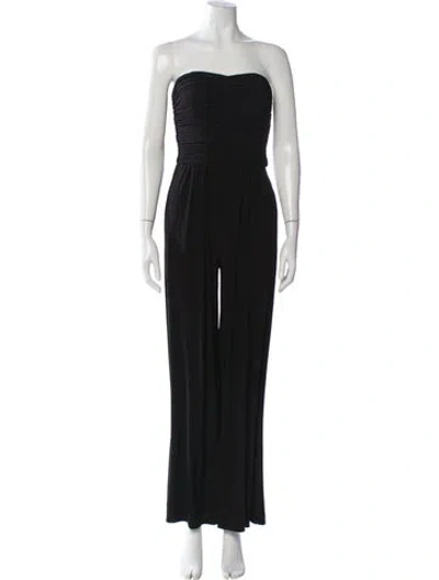 Pre-owned Ramy Brook Strapless Jumpsuit In Gray
