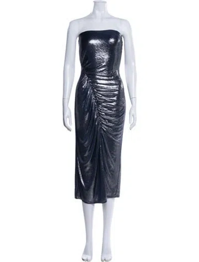 Pre-owned Ramy Brook Strapless Knee-length Dress In Multi