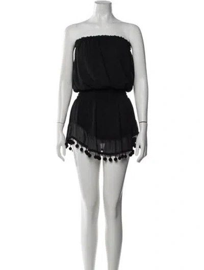 Pre-owned Ramy Brook Strapless Mini Dress In Black