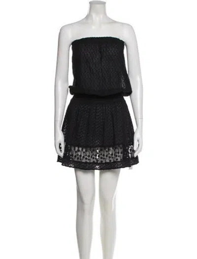 Pre-owned Ramy Brook Strapless Mini Dress In Multi