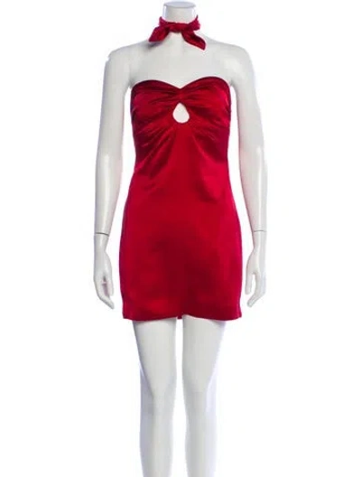 Pre-owned Ramy Brook Strapless Mini Dress In Pink