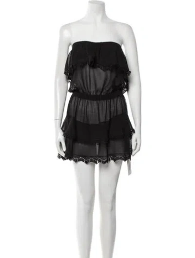 Pre-owned Ramy Brook Strapless Mini Dress W/ Tags In Black