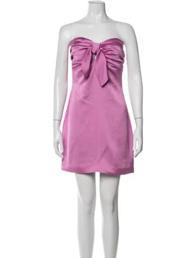 Pre-owned Ramy Brook Strapless Mini Dress W/ Tags In Pink