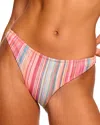 Ramy Brook Striped Isla Bikini Bottom In Multi