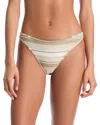 RAMY BROOK STRIPED ISLA BIKINI BOTTOM