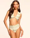 Ramy Brook Striped Ivo Bikini Bottom In Sandstone Stripe