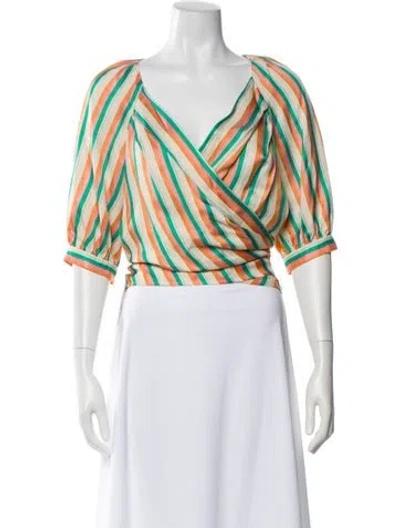 Pre-owned Ramy Brook Striped Jacket In Multi