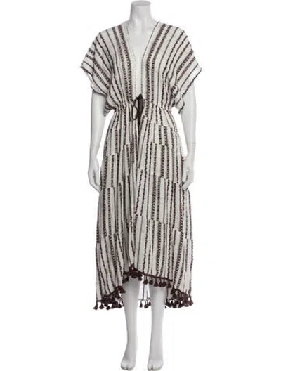Pre-owned Ramy Brook Striped Long Dress In Multi
